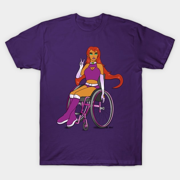 Starfire on Wheels T-Shirt by RollingMort91